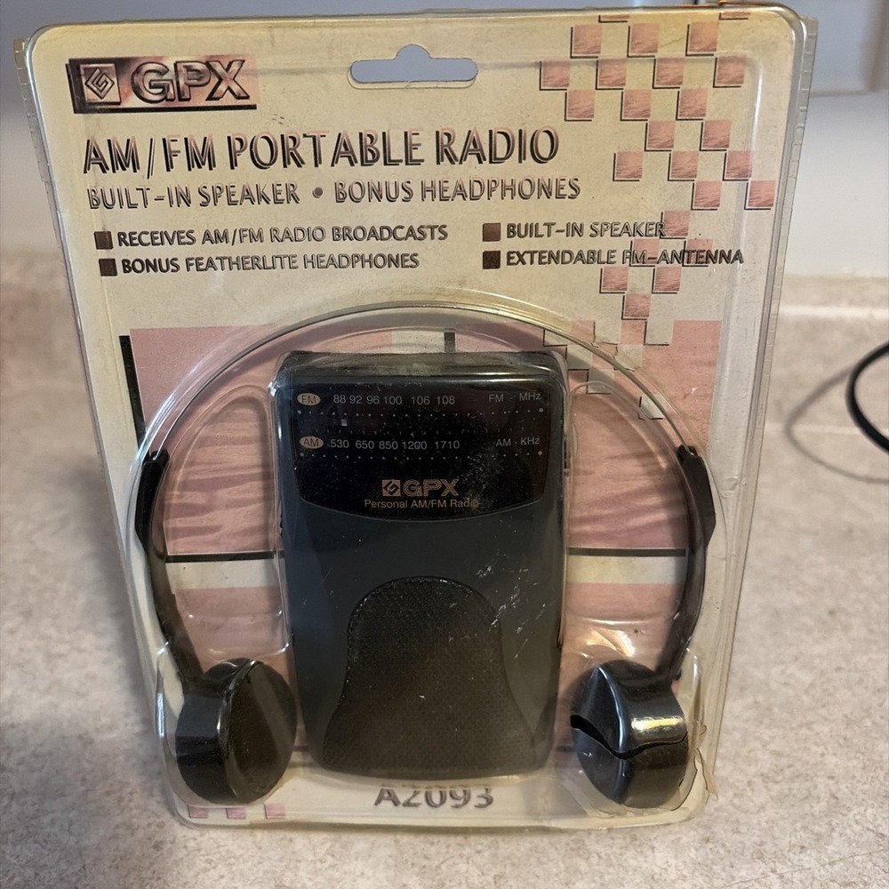 GPX Personal AM/FM Radio Headphones model A2093